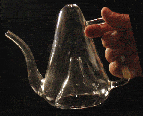 Cadogan Teapot (Glass Pyramid Teapot) Topless