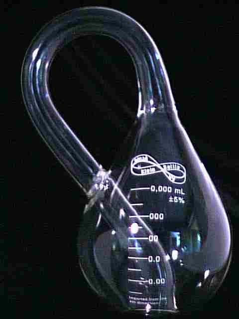 See the calibrations on this big klein bottle
